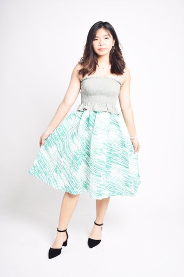 Quartney Granite Paintstrokes Skirt