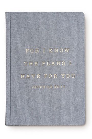 Sweet Water Decor - For I Know The Plans I Have For You Jeremiah 29:11 Fabric Journal