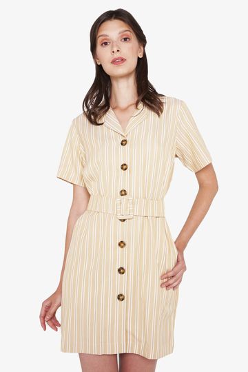 Striped Shirt Dress