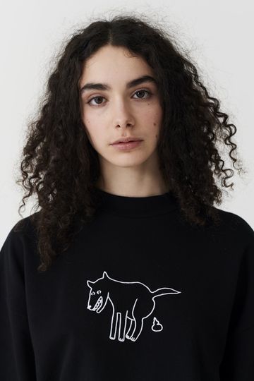 Lazy Oaf Black Doggy Sweatshirt