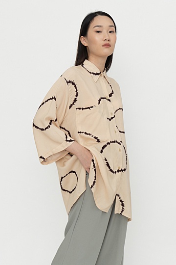 Gayle Shirt - Ring Beige (PRE-ORDER, READY 10 DECEMBER 2020)