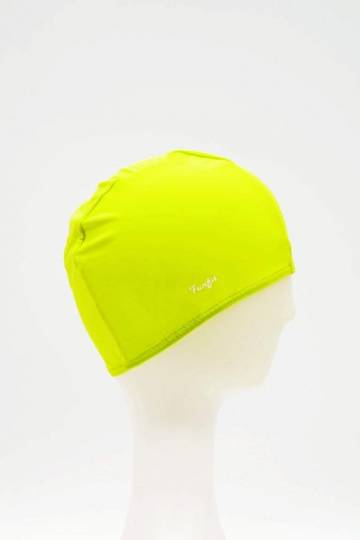 Fabric Swim Cap in Neon Yellow