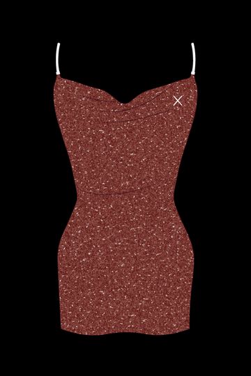 Rust Shimmer Pool Dress