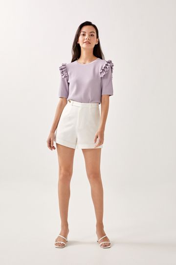 Helen Ruffle Knit Top