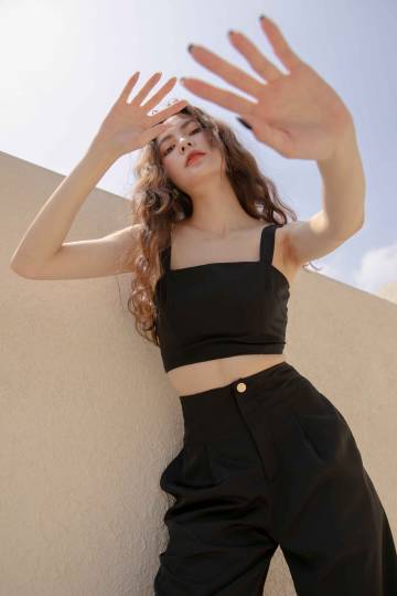 Kara Top in Black