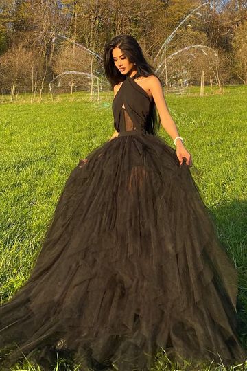 Hold Me All Night Maxi Dress - Black