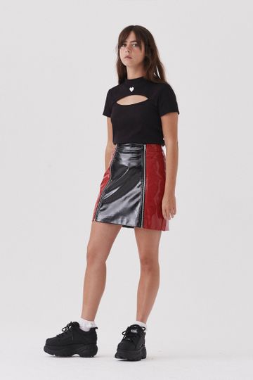 Lazy Oaf Zip Panel Skirt