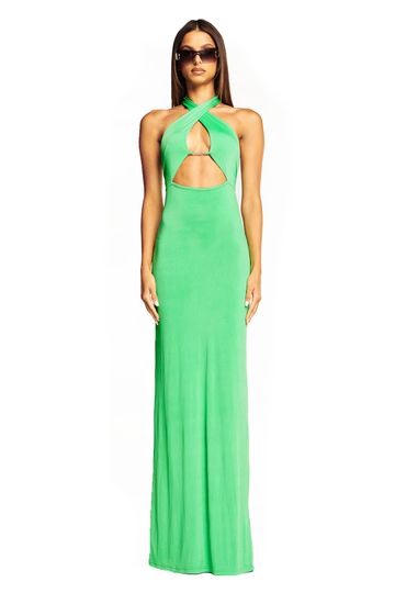 LESKA DRESS - GREEN
