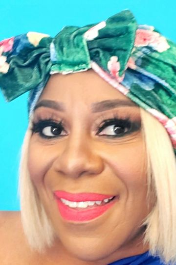 Green Floral Velvet Knot Turban