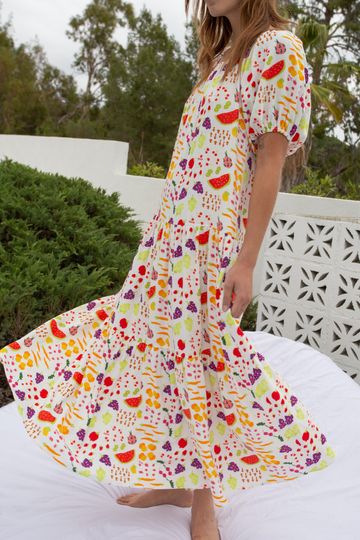 Joni Maxi Dress - Farmers Market White