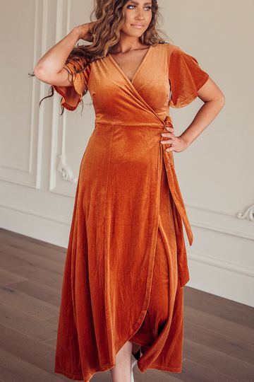 Twilight Velvet Wrap Dress
