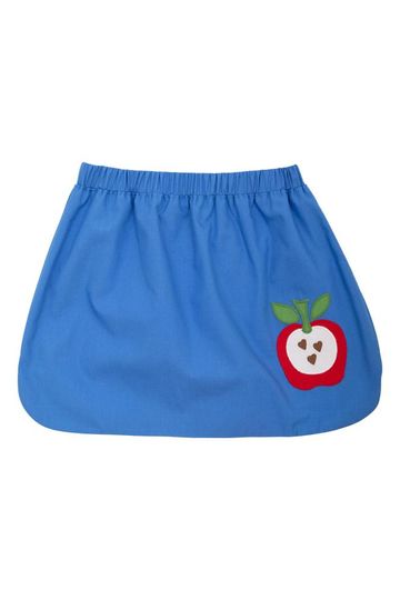 Susanne Skirt - Barbados Blue with Apple Applique