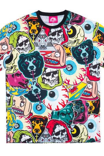 Sticker Collage All Over Print Tee