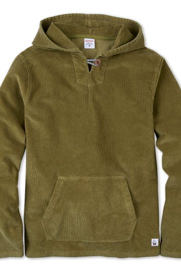 Corduroy Baja Hoodie - Olive