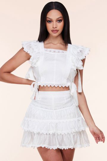Delilah Crochet Skirt Set