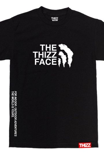 THIZZ NATION CLOTHING "THE THIZZ FACE" TEE (BLACK)
