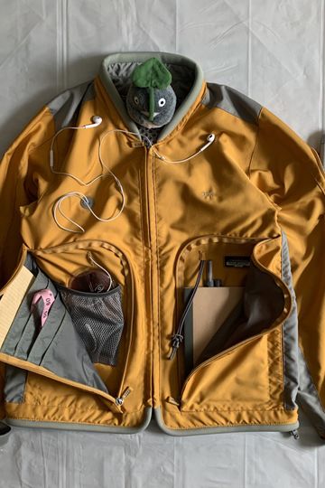 2000s Vintage TUMI Yellow Traveler Jacket - Size M