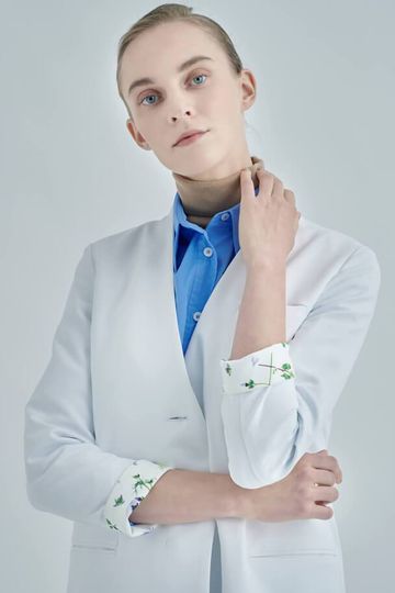 Women's Plantica Collarless Lab Coat