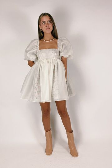 The Selkie Heritage Rose Puff Dress