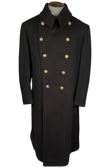 WWII Canadian Navy Coat RCN Greatcoat Canada Naval Size M L