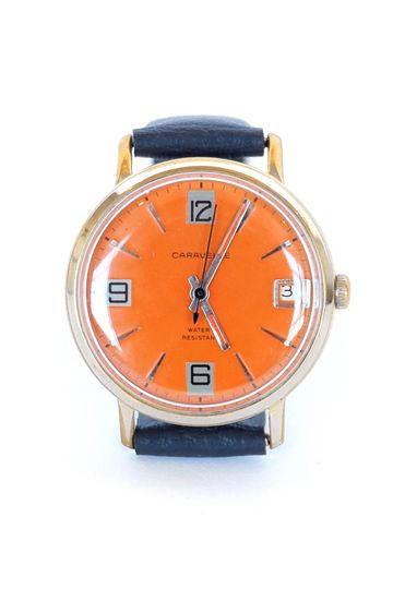 Vintage Orange Caravelle Watch