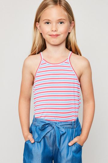 Stripe Scoop Neck Tank Top
