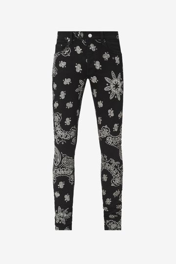 EXCLUSIVE CRYSTAL EMBELLISHED JEAN - OVERDYED BLACK