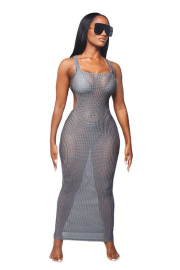 asana beach dress-grey