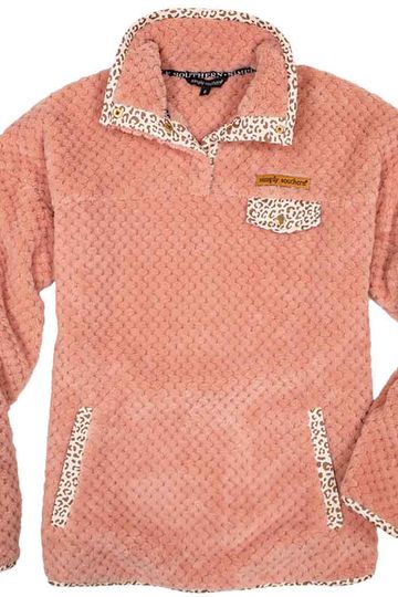 Simply Southern Super Soft Pullover for Girls in Peach | 0221-YTH-SIMPLYSOFTPULL-PCH