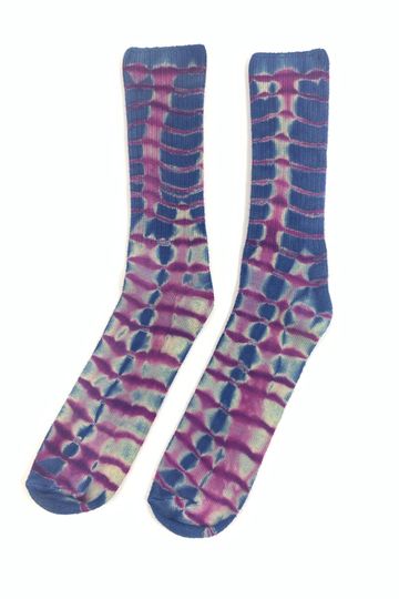 Kathryn Herrman - Tie Dye Socks (Blue/Purple)