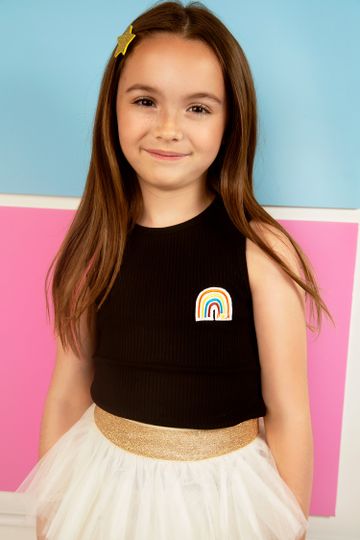 Black Rainbow Tank Top