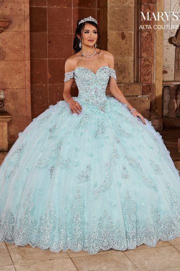 Lace Applique Quinceanera Dress by Alta Couture MQ3065