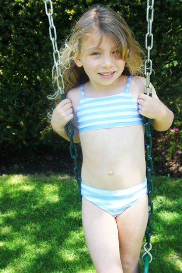 The Kids Bikini - Eco - Sky Stripe