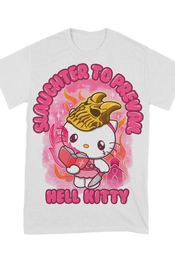 Slaughter To Prevail - Hell Kitty White Shirt