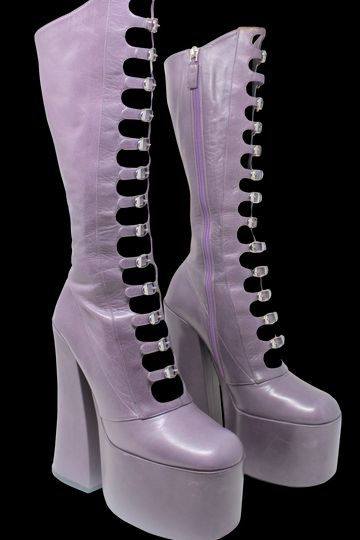 Marc Jacobs Lilac "Kiki" Platform Buckle Boots, AW16, EU 40 / US 10