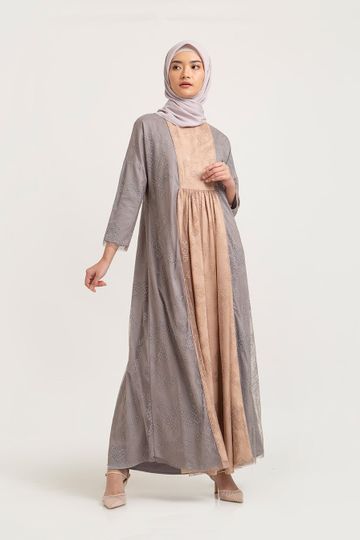 RUBINA LACE DRESS ASH BLUSH