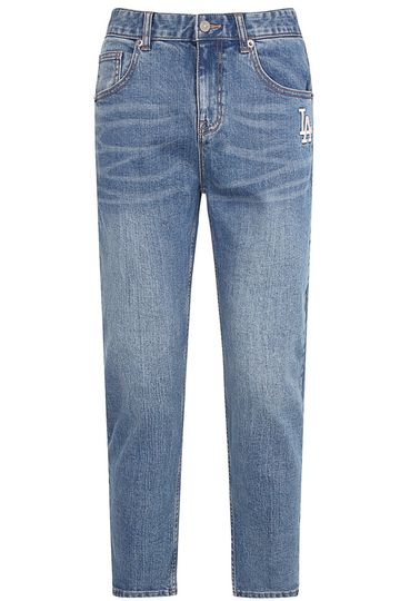 MLB Logo Embroidery Slim Fit Denim Pants LA Dodgers 31DPM1011-07U
