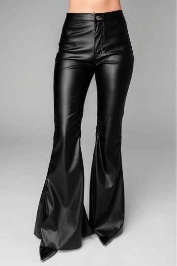 Buddy Love 'Simpson' Leather Bell Bottoms