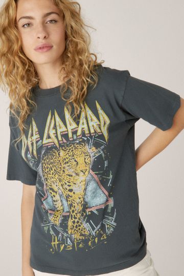 Daydreamer Def Leppard Tee in Vintage Black