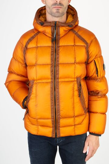 C.P. COMPANY DOWN JACKET DD SHELL UTILITY JACKET ORANGE