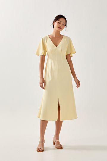 Nadine Flare Sleeve Midaxi Dress