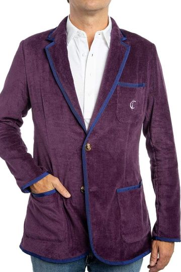 The Criquet Toweling Blazer - Purple Kush