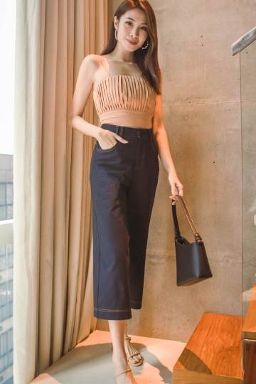 Everyday Denim Culottes (Navy)