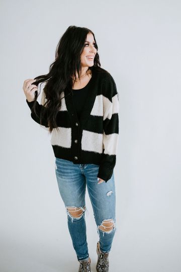 Cheridan Striped Cardigan