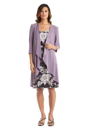 R&M Richards - Puff Print Jacket Dress
