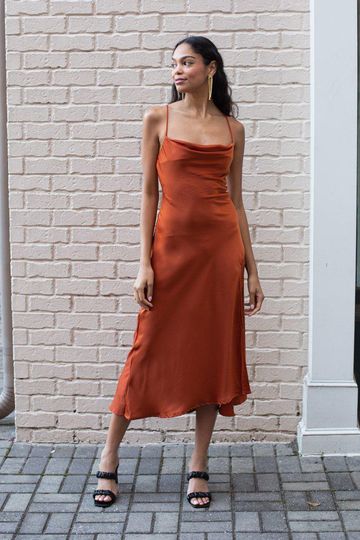 ASTR the Label Gaia Dress - Rust
