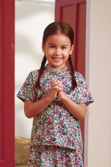 The Good Times Cheongsam Top - Spring Floral