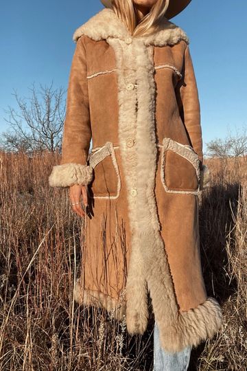 Vintage Overland Sheepskin Coat