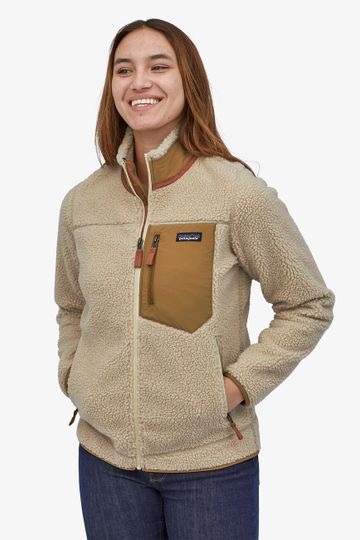 Patagonia Women's Classic Retro-X® Fleece Jacket - Natural w/Nest Brown