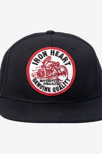 Iron Heart IHC-18-SKR Iron Heart 'Skull Rider' Snapback Cap - Black